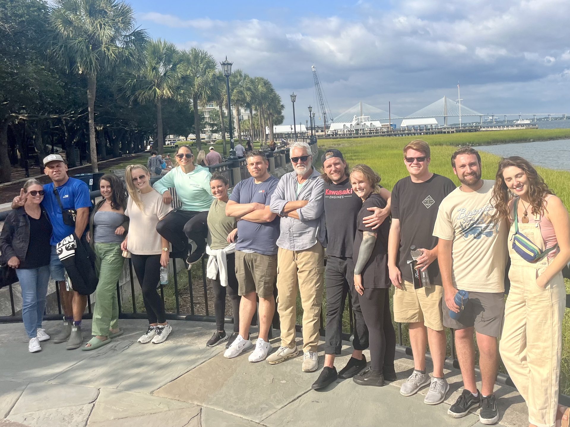 Palmetto Recovery group at Charleston waterfront
