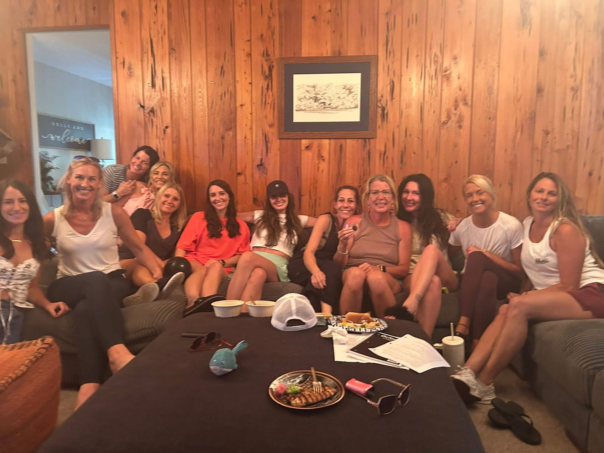 Group support session at The Palm recovery community