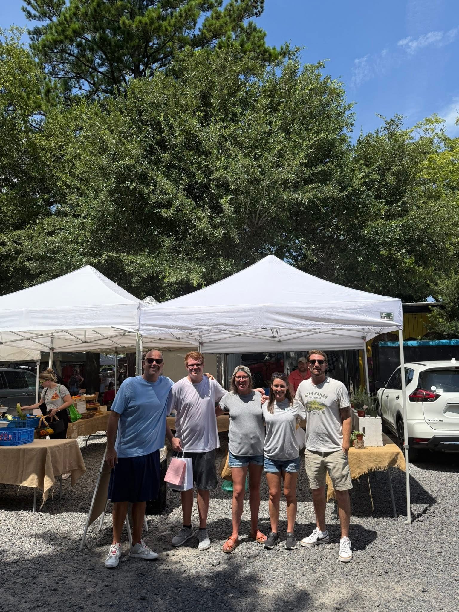 Out in the real world at the farmers market
